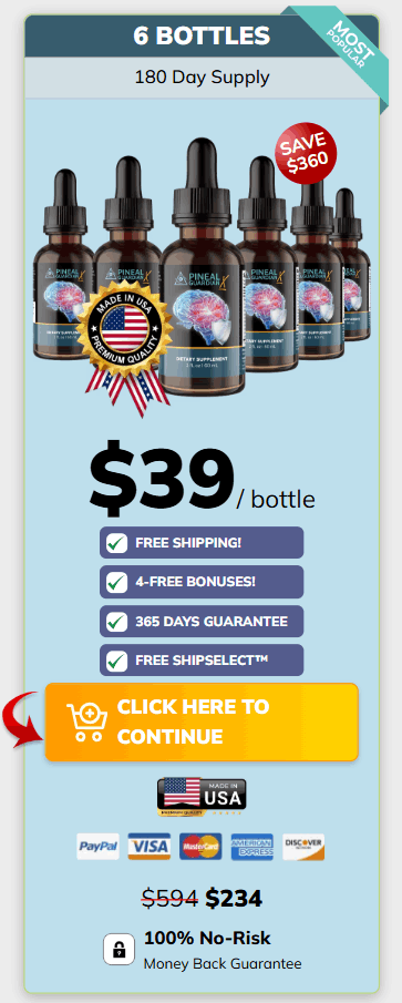 Pineal Guardian X buy now 6 bottles